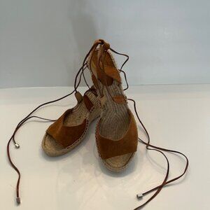 Romena Espadrille Wedge Ankle Wrap Sandal